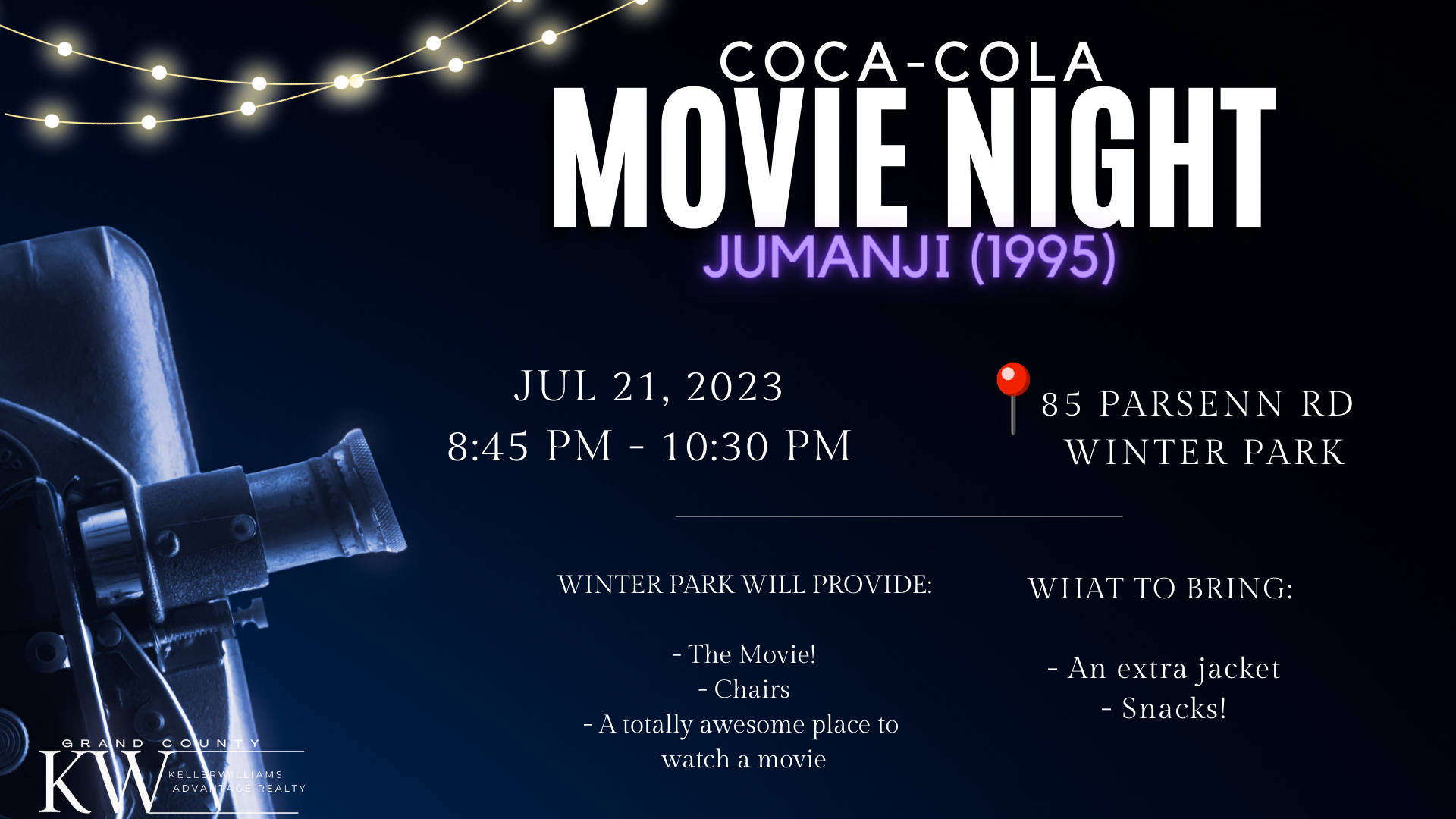 coca cola movie night winter park